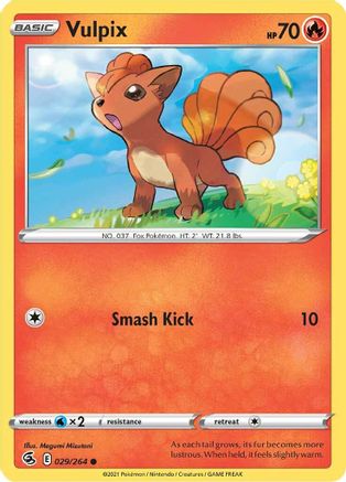 Vulpix (29) 029/264 SWSH08 Fusion Strike - Common
