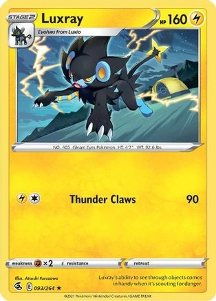 Luxray 093/264 SWSH08 Fusion Strike - Rare