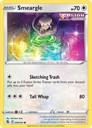 Smeargle 209/264 SWSH08 Fusion Strike - Common