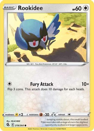Rookidee 219/264 SWSH08 Fusion Strike - Common