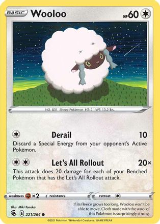 Wooloo (221) 221/264 SWSH08 Fusion Strike - Common