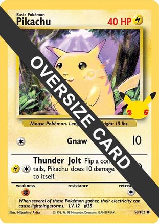 Pikachu 058/102 Jumbo Cards - Promo