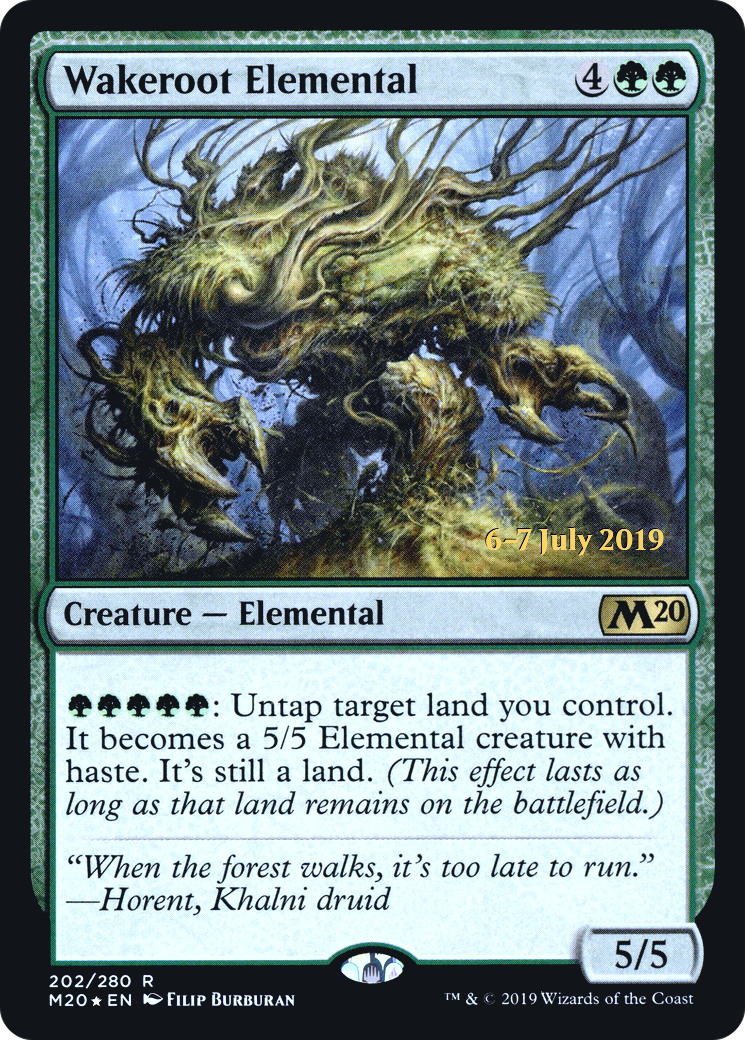 Wakeroot Elemental (PRE-202S) - Core Set 2020 Promos Foil