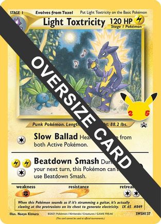 Light Toxtricity SWSH137 Jumbo Cards - Promo