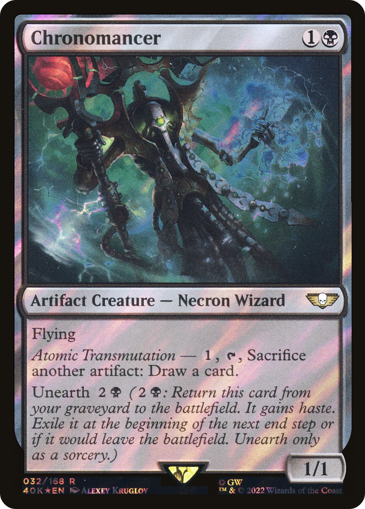Chronomancer (Surge Foil) (40K-32★) - Warhammer 40,000 Commander Foil