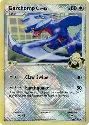 Garchomp C 060/147 - Reverse Holofoil League & Championship Cards - Promo