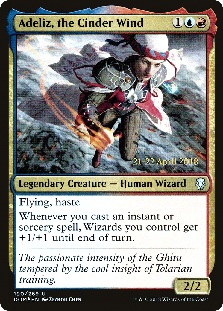 Adeliz, the Cinder Wind (PRE-190S) - Dominaria Promos Foil