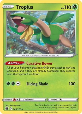 Tropius 005/172 SWSH09 Brilliant Stars - Uncommon