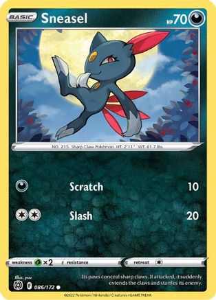Sneasel 086/172 SWSH09 Brilliant Stars - Common