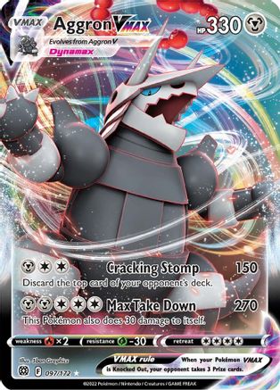 Aggron VMAX 097/172 - Holofoil SWSH09 Brilliant Stars - Ultra Rare