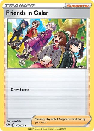 Friends in Galar 140/172 - Reverse Holofoil SWSH09 Brilliant Stars - Uncommon
