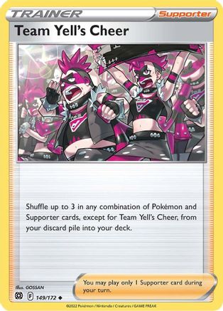 Team Yell's Cheer 149/172 SWSH09 Brilliant Stars - Uncommon