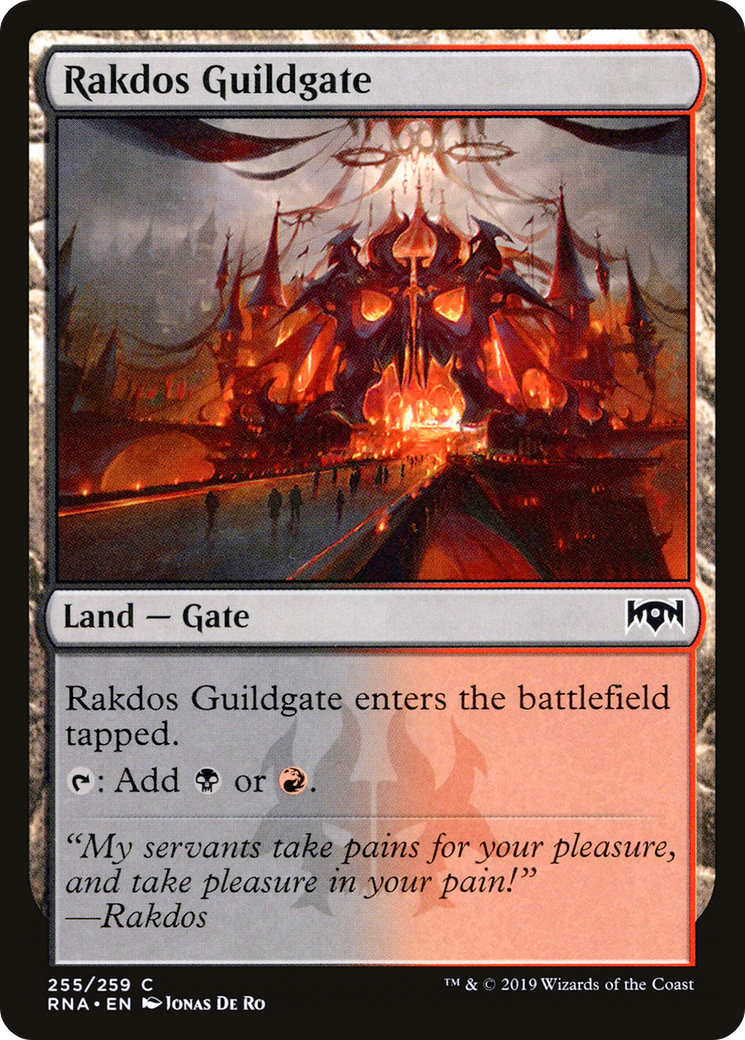 Rakdos Guildgate (255) (RNA-255) - Ravnica Allegiance