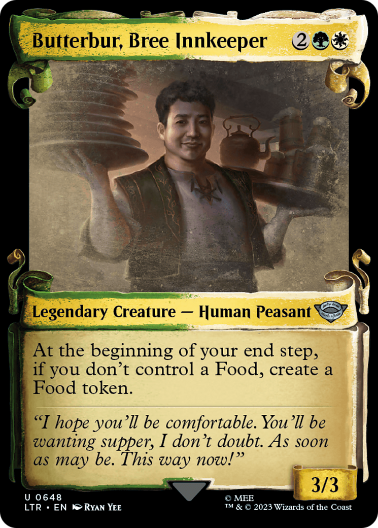 Butterbur, Bree Innkeeper (Showcase Scrolls) (LTR-648) - The Lord of the Rings: Tales of Middle-earth: (Showcase)