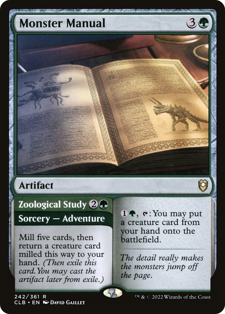 Monster Manual (CLB-242) - Commander Legends: Battle for Baldur's Gate