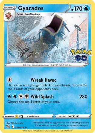 Gyarados 022/078 - Holofoil Pokemon GO - Holo Rare