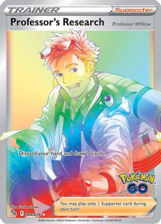 Professor's Research (Secret) 084/078 - Holofoil Pokemon GO - Secret Rare