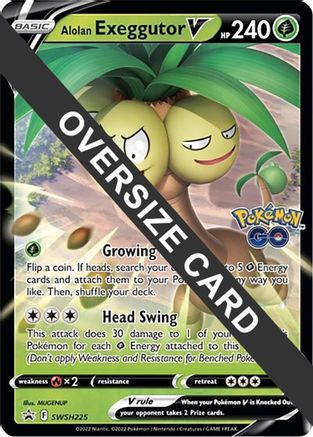 Alolan Exeggutor V SWSH225 - Holofoil Jumbo Cards - Promo