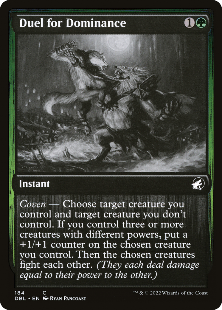 Duel for Dominance (DBL-184) - Innistrad: Double Feature Foil