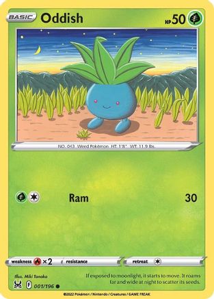 Oddish 001/196 SWSH11 Lost Origin - Common