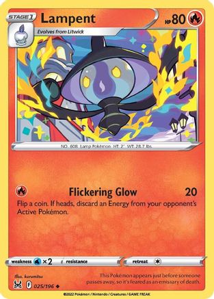 Lampent 025/196 SWSH11 Lost Origin - Uncommon