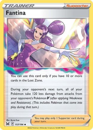 Fantina 157/196 - Reverse Holofoil SWSH11 Lost Origin - Uncommon