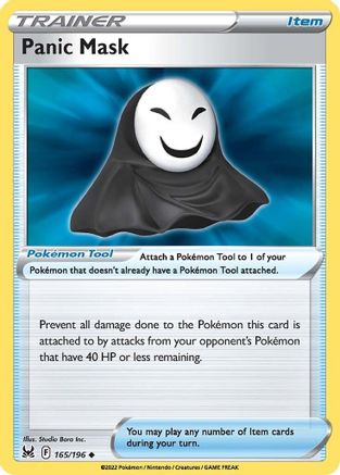 Panic Mask 165/196 - Reverse Holofoil SWSH11 Lost Origin - Uncommon