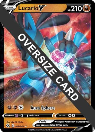 Lucario V 146/264 - Holofoil Jumbo Cards - Ultra Rare