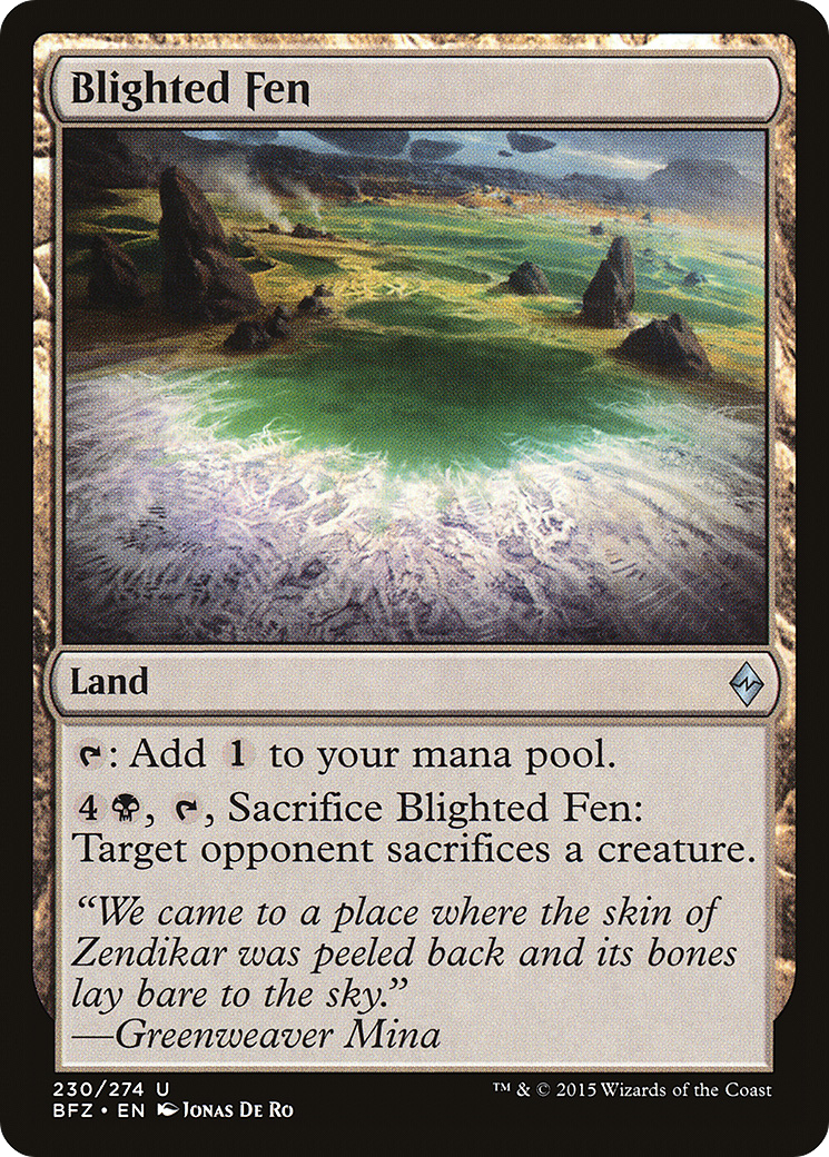 Blighted Fen (BFZ-230) - Battle for Zendikar Foil