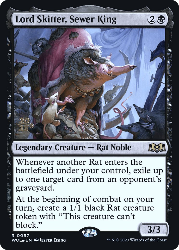 Lord Skitter, Sewer King (PRE-97S) - Wilds of Eldraine Promos Foil