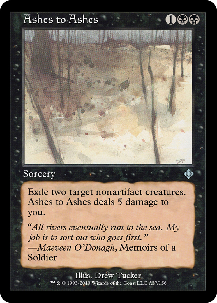 Ashes to Ashes (TD0-A37) - Magic Online Theme Decks