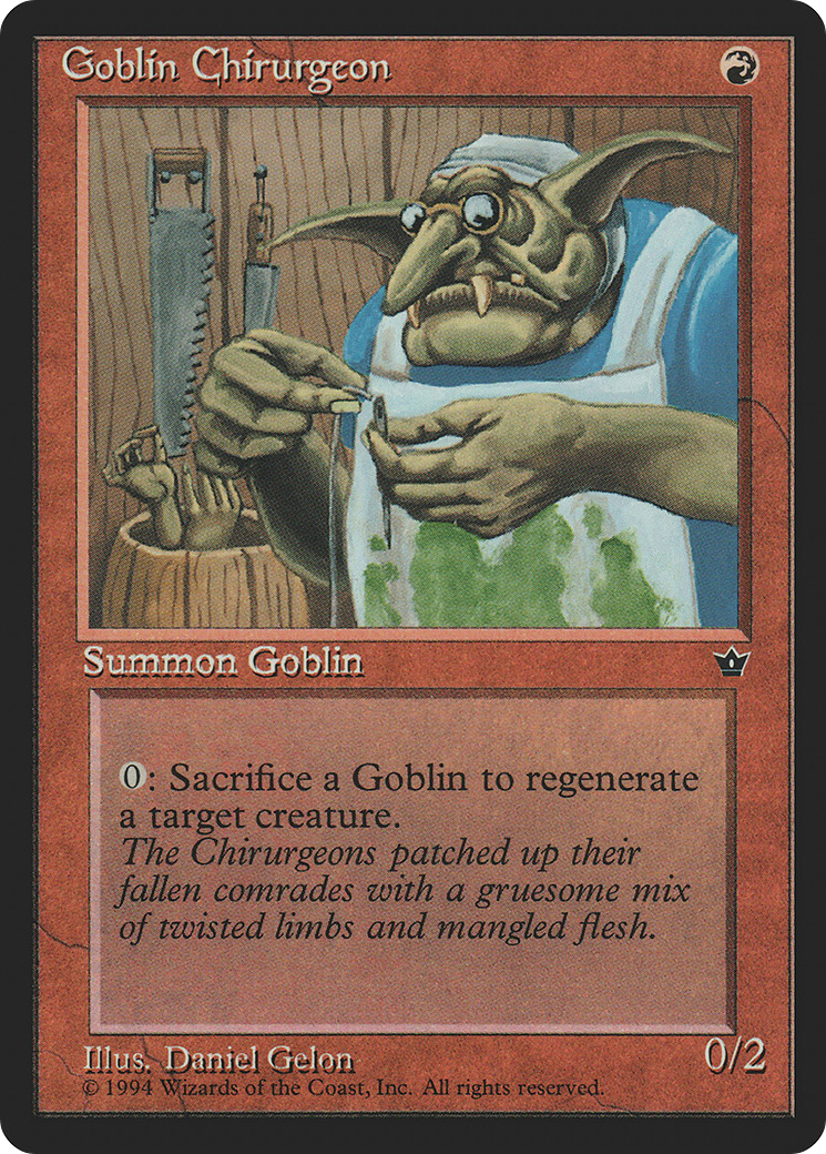 Goblin Chirurgeon (Gelon) (FEM-54A) - Fallen Empires