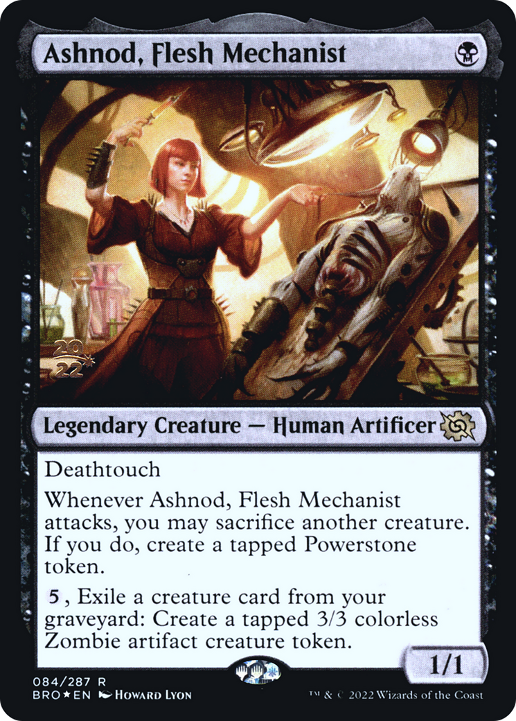 Ashnod, Flesh Mechanist (PRE-84S) - The Brothers' War Promos Foil