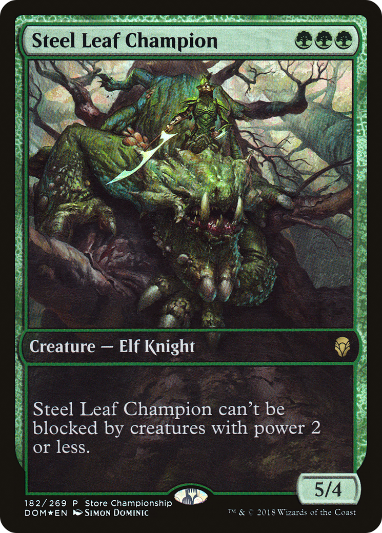 Steel Leaf Champion (GAME-182) - Dominaria Promos Foil