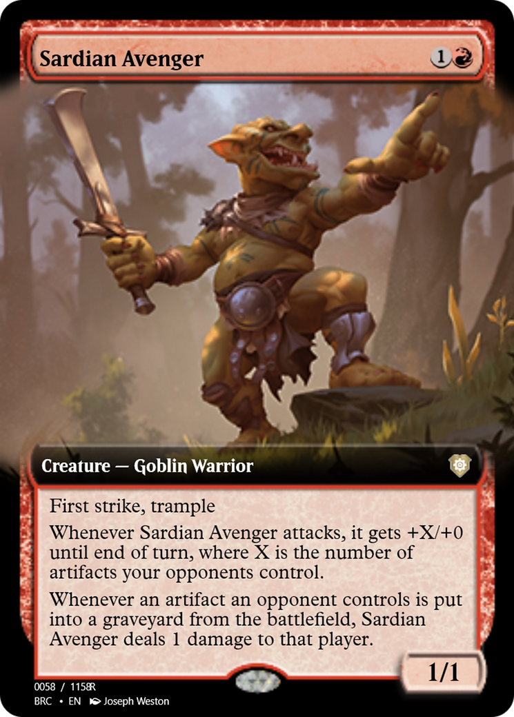 Sardian Avenger (PRM-105724) - Magic Online Promos