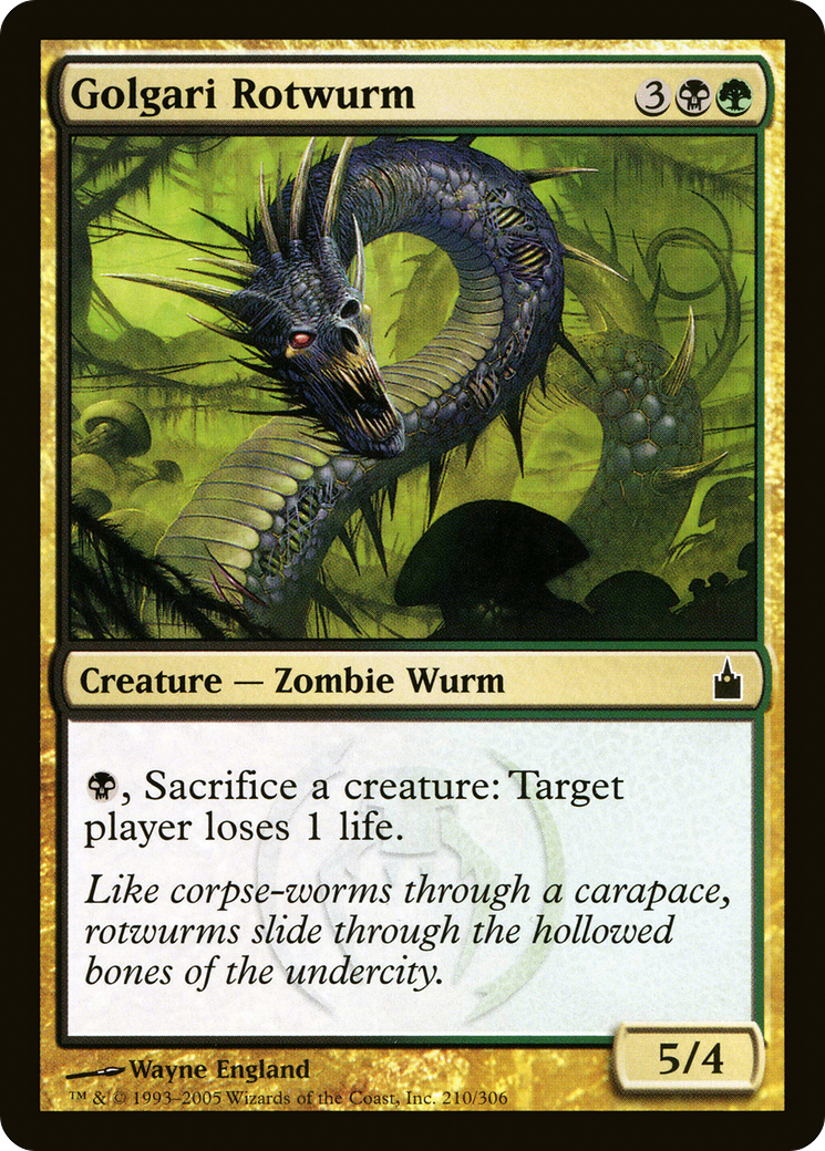 Golgari Rotwurm (RAV-210) - Ravnica: City of Guilds