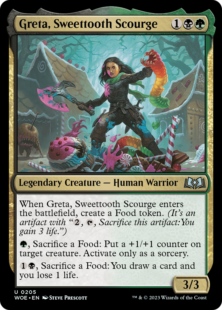 Greta, Sweettooth Scourge (WOE-205) - Wilds of Eldraine Foil