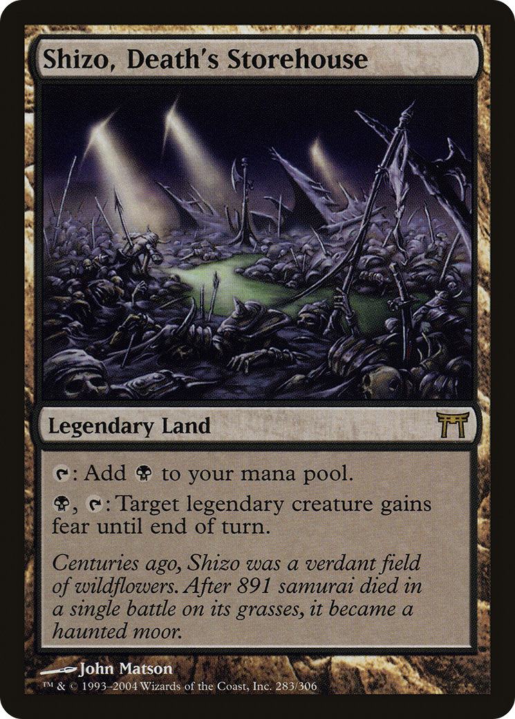 Shizo, Death's Storehouse (CHK-283) - Champions of Kamigawa Foil