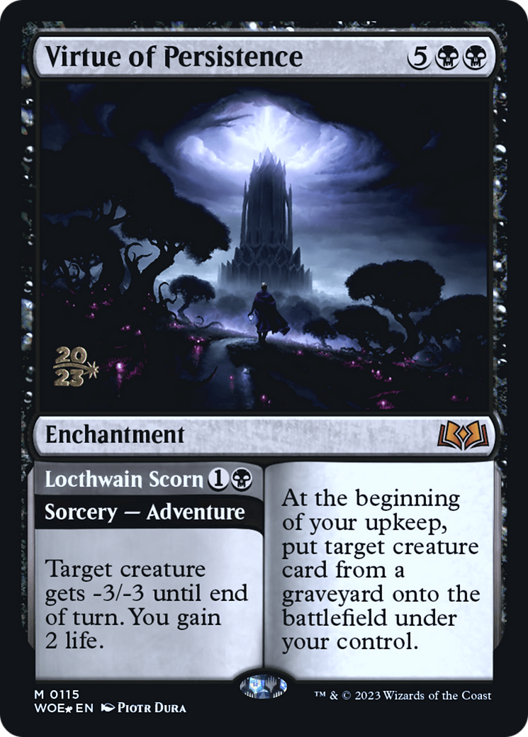 Virtue of Persistence (PRE-115S) - Wilds of Eldraine Promos Foil