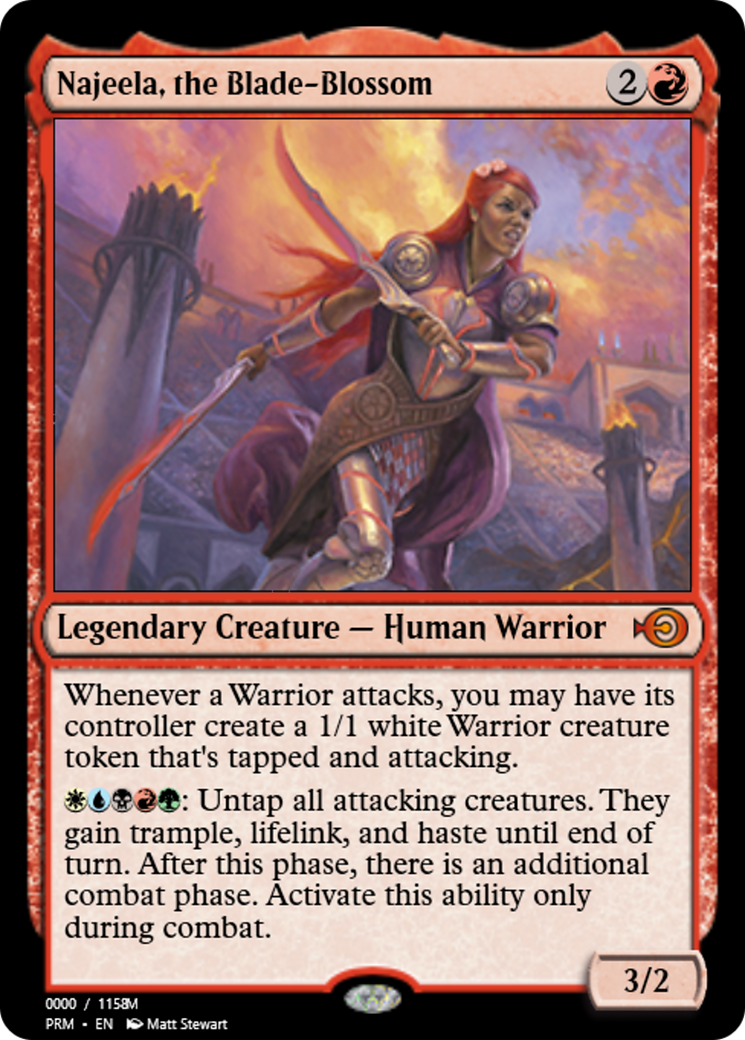Najeela, the Blade-Blossom (PRM-86210) - Magic Online Promos Foil