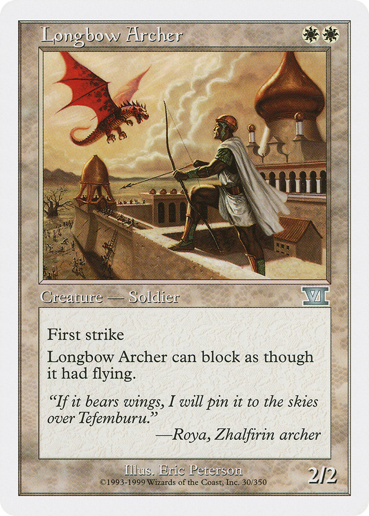 Longbow Archer (6ED-030) - Classic Sixth Edition