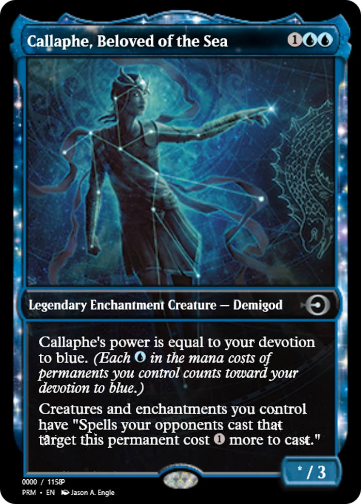 Callaphe, Beloved of the Sea (PRM-79867) - Magic Online Promos: (enchantment) Foil