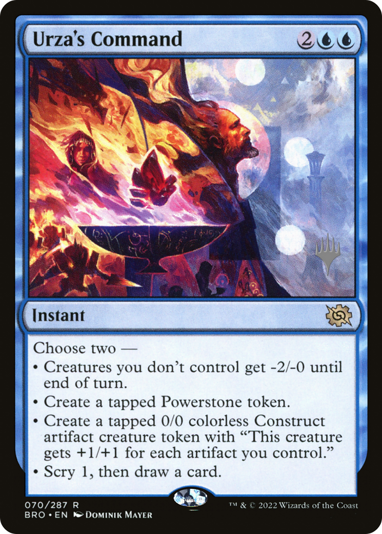 Urza's Command (PPBRO-70P) - The Brothers' War Promos Foil