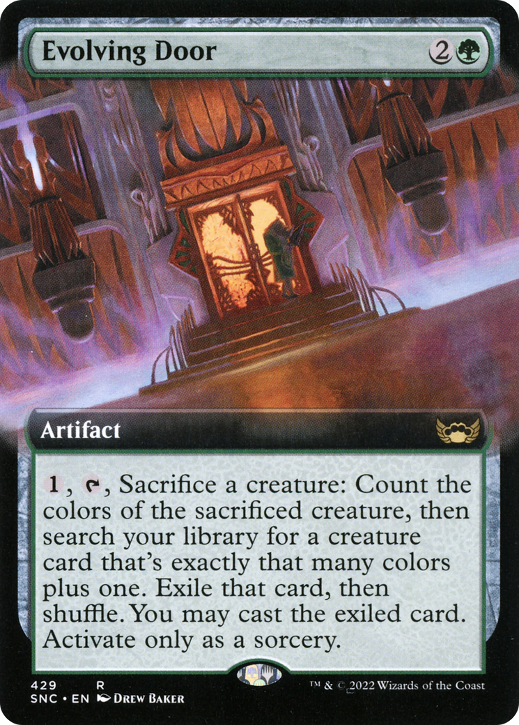 Evolving Door (Extended Art) (SNC-429) - Streets of New Capenna: (Extended Art)