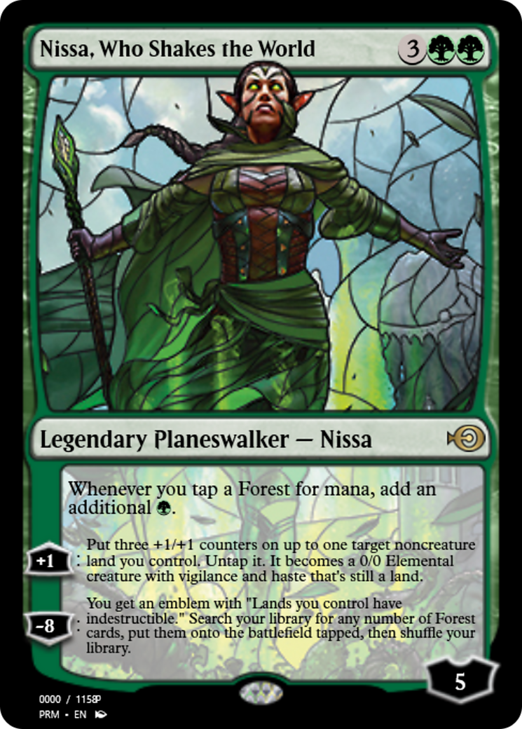 Nissa, Who Shakes the World (PRM-77995) - Magic Online Promos