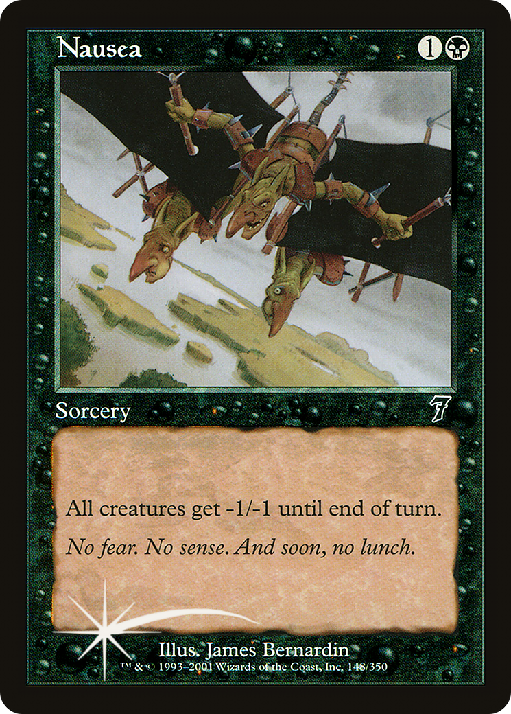 Nausea (7ED-148★) - Seventh Edition Foil