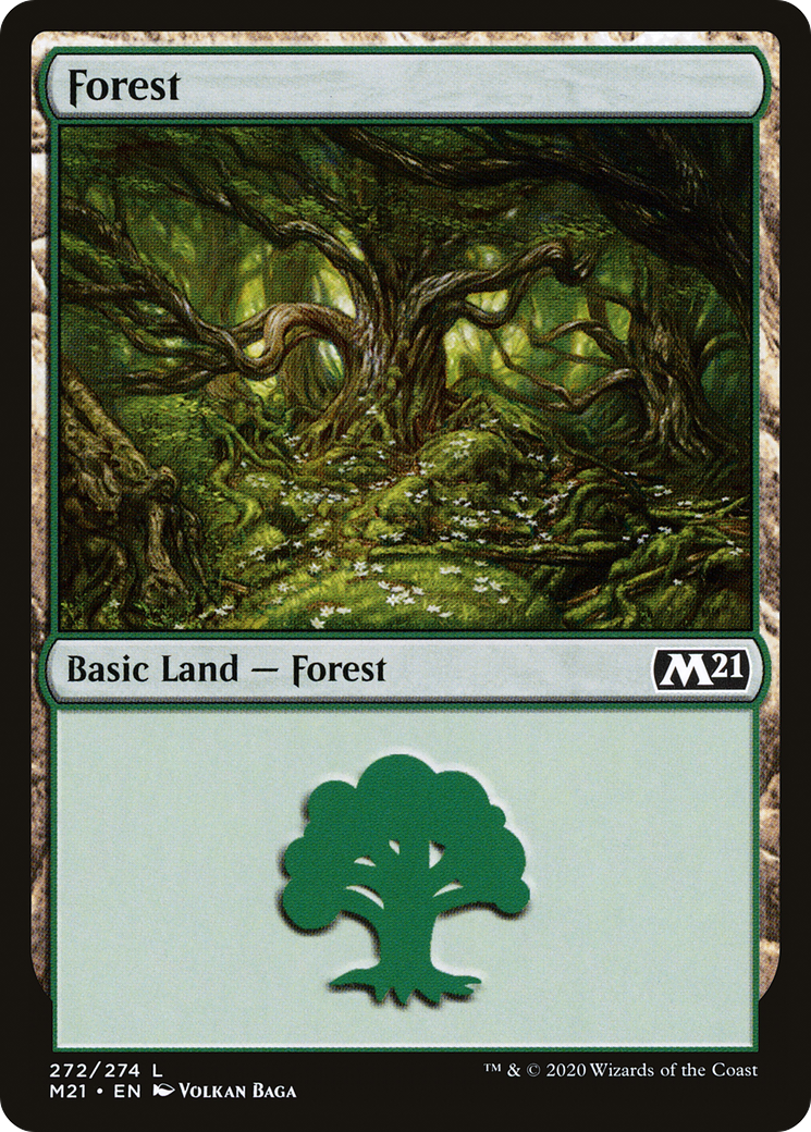 Forest (272) (M21-272) - Core Set 2021 Foil