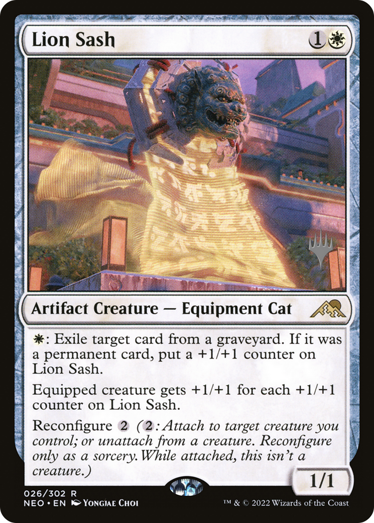Lion Sash (PPNEO-26P) - Kamigawa: Neon Dynasty Promos Foil