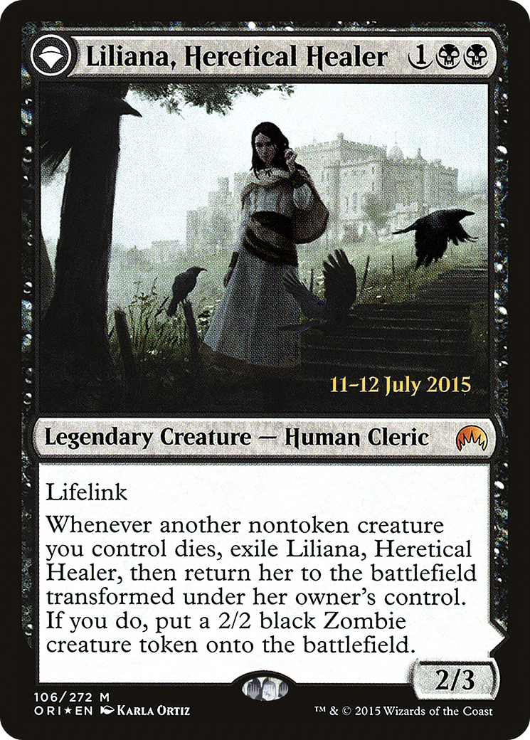 Liliana, Heretical Healer (PRE-106S) - Magic Origins Promos: (originpwdfc) Foil