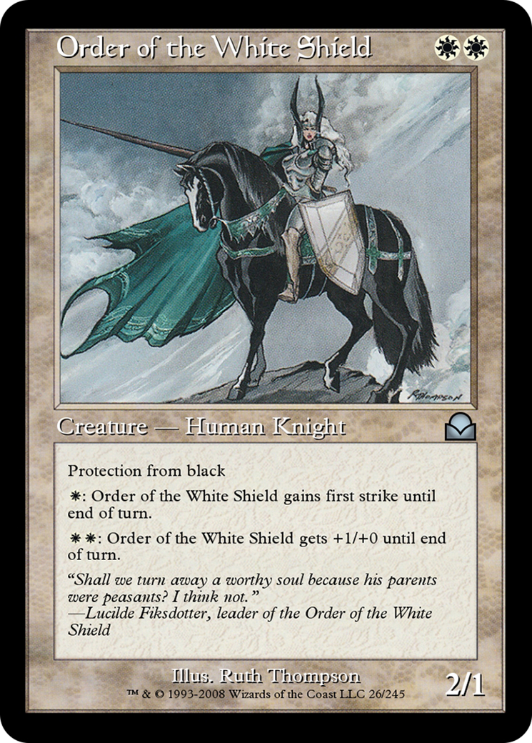 Order of the White Shield (ME2-026) - Masters Edition II Foil